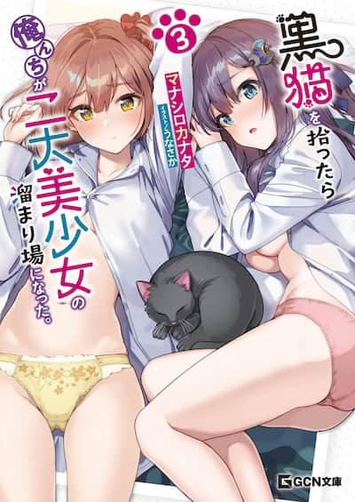 捡到黑猫后，我家成了两大美少女的聚集地封面