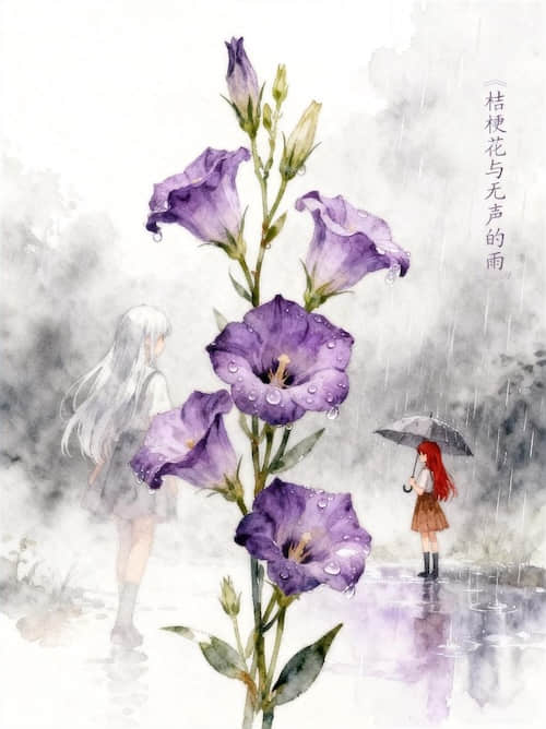 桔梗花与无声的雨封面