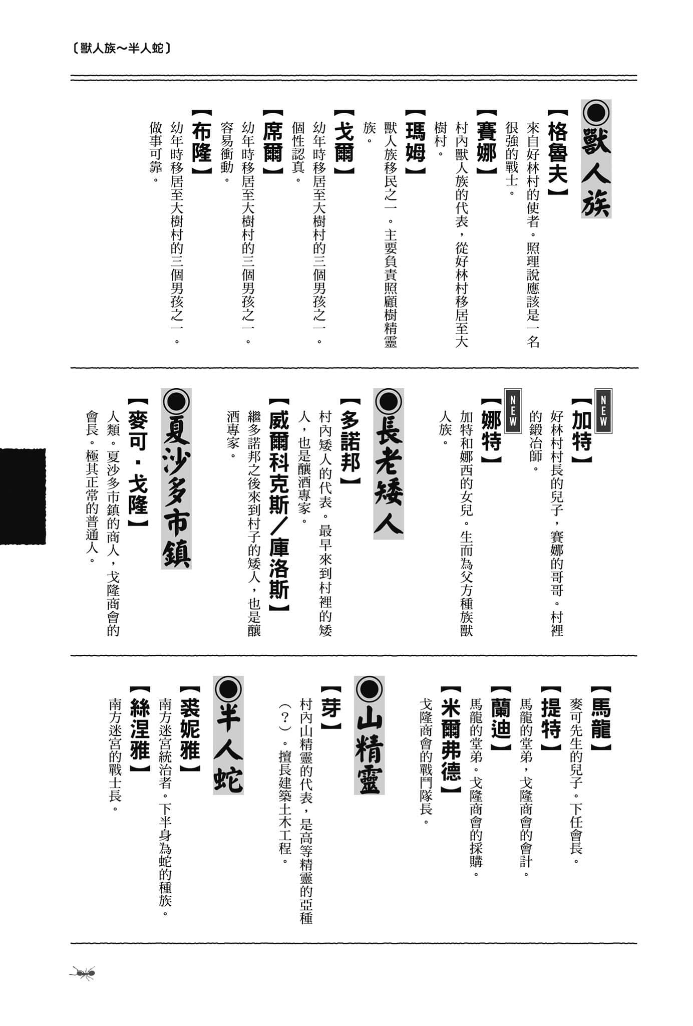 《异世界悠闲农家》11 登场人物辞典插图（5）