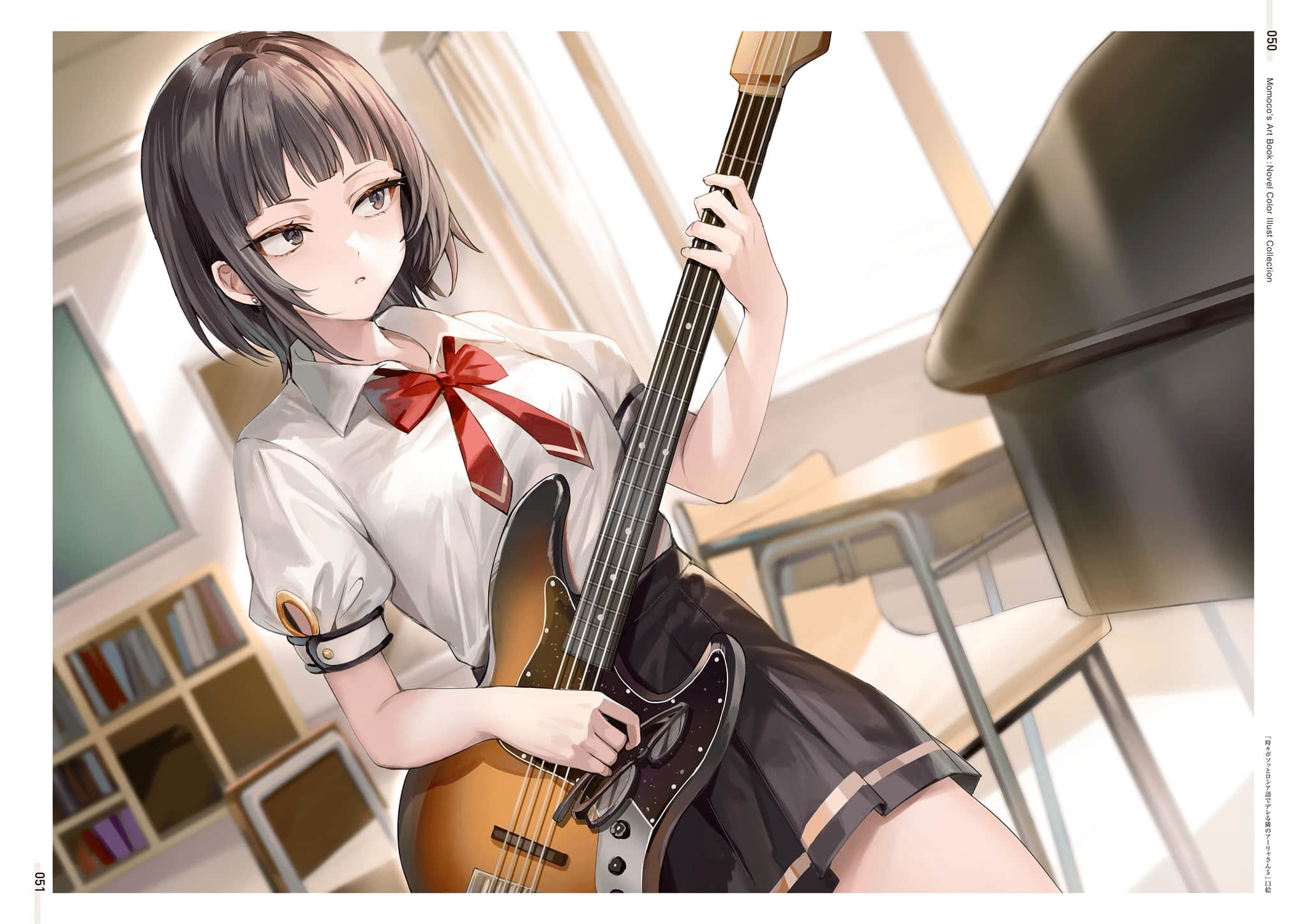 《不时轻声地以俄语遮羞的邻座艾莉同学》ももこ画集 原作小说彩S插画集锦插图（31）