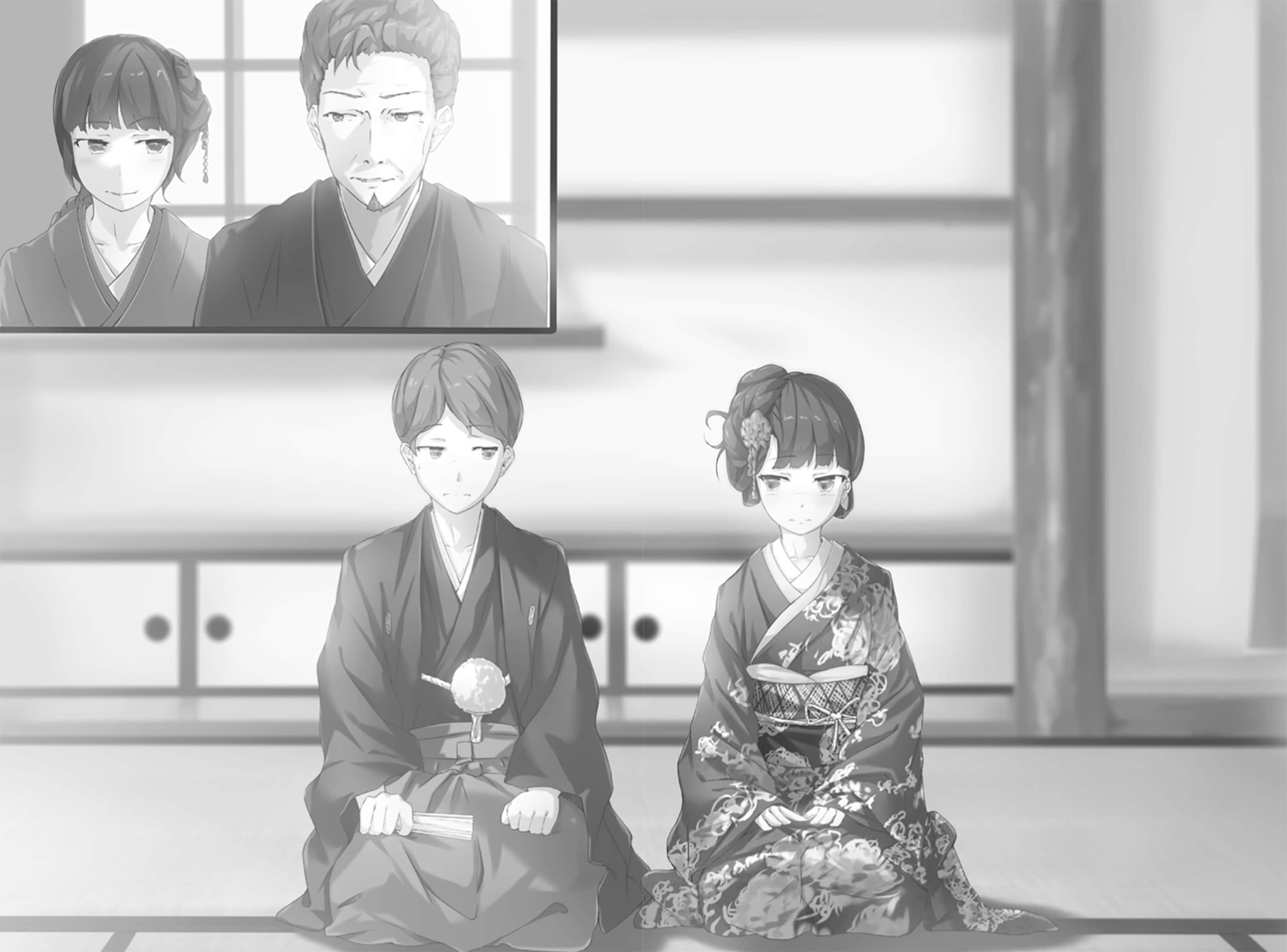 《就算只是虛情假御也沒關係》1 序章 訂婚儀式插圖（2）