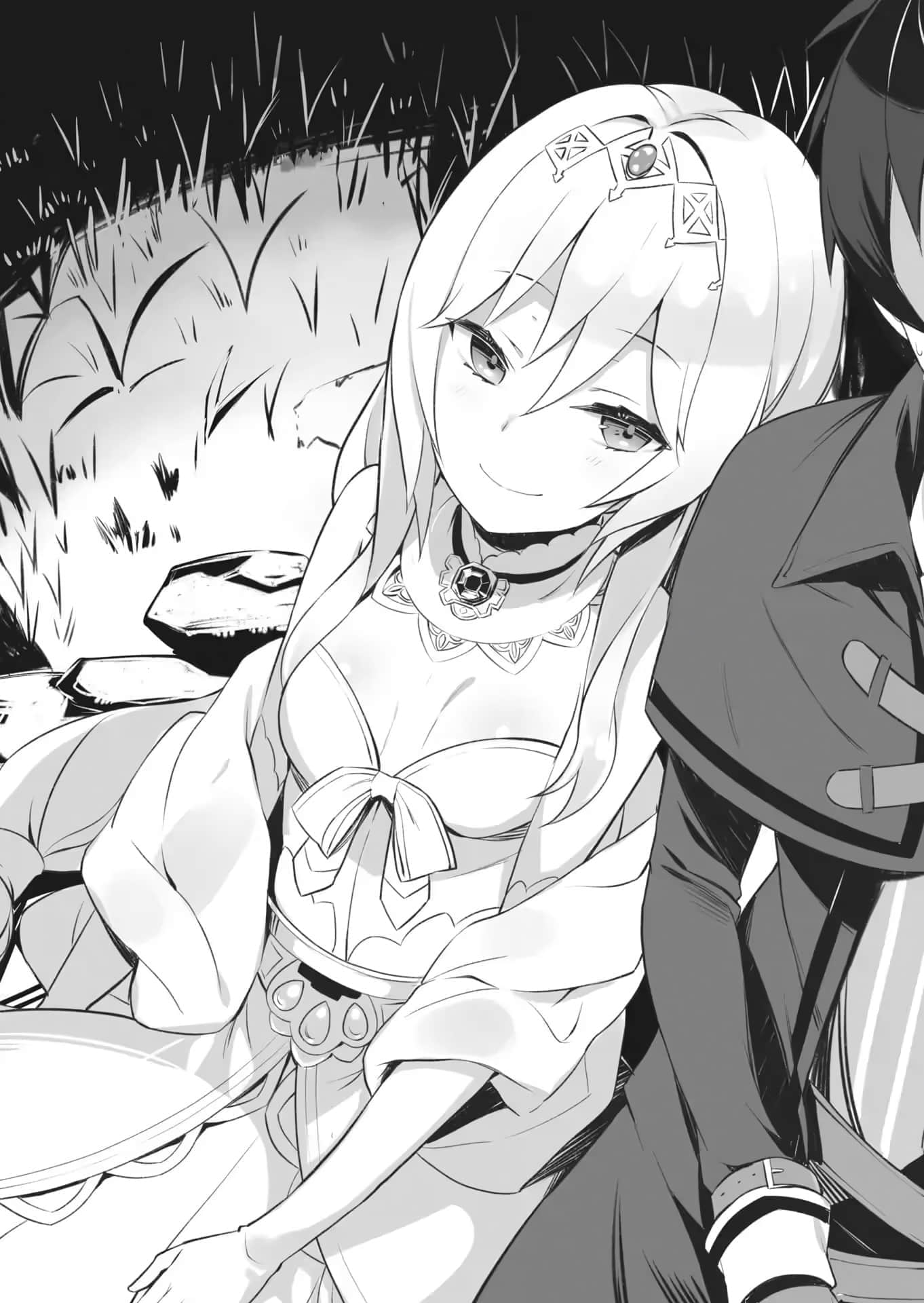 《和沒有信徒的女神大人一起攻略異世界》4 帶來死亡的亡國巫女 尾聲 千年櫻樹之下插圖（2）