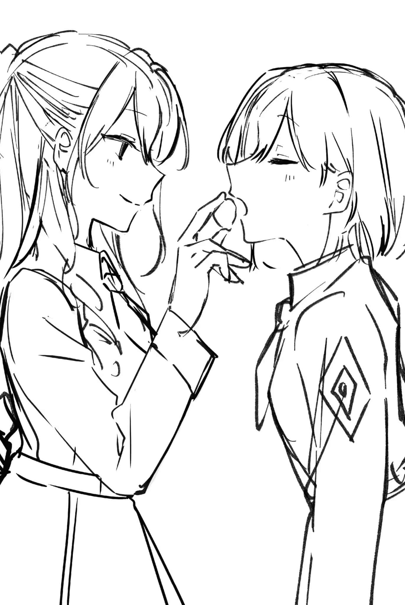 《我的推是坏人大小姐。》4 插画草稿集插图（1）