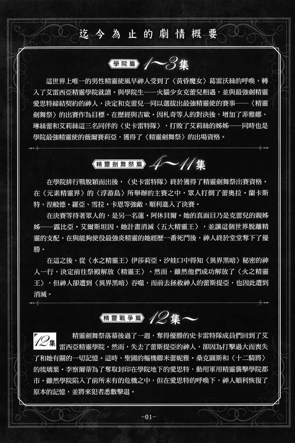 《精灵使的剑舞》17 魔王都市的女王 「终章始动」纪念小册子插图（3）