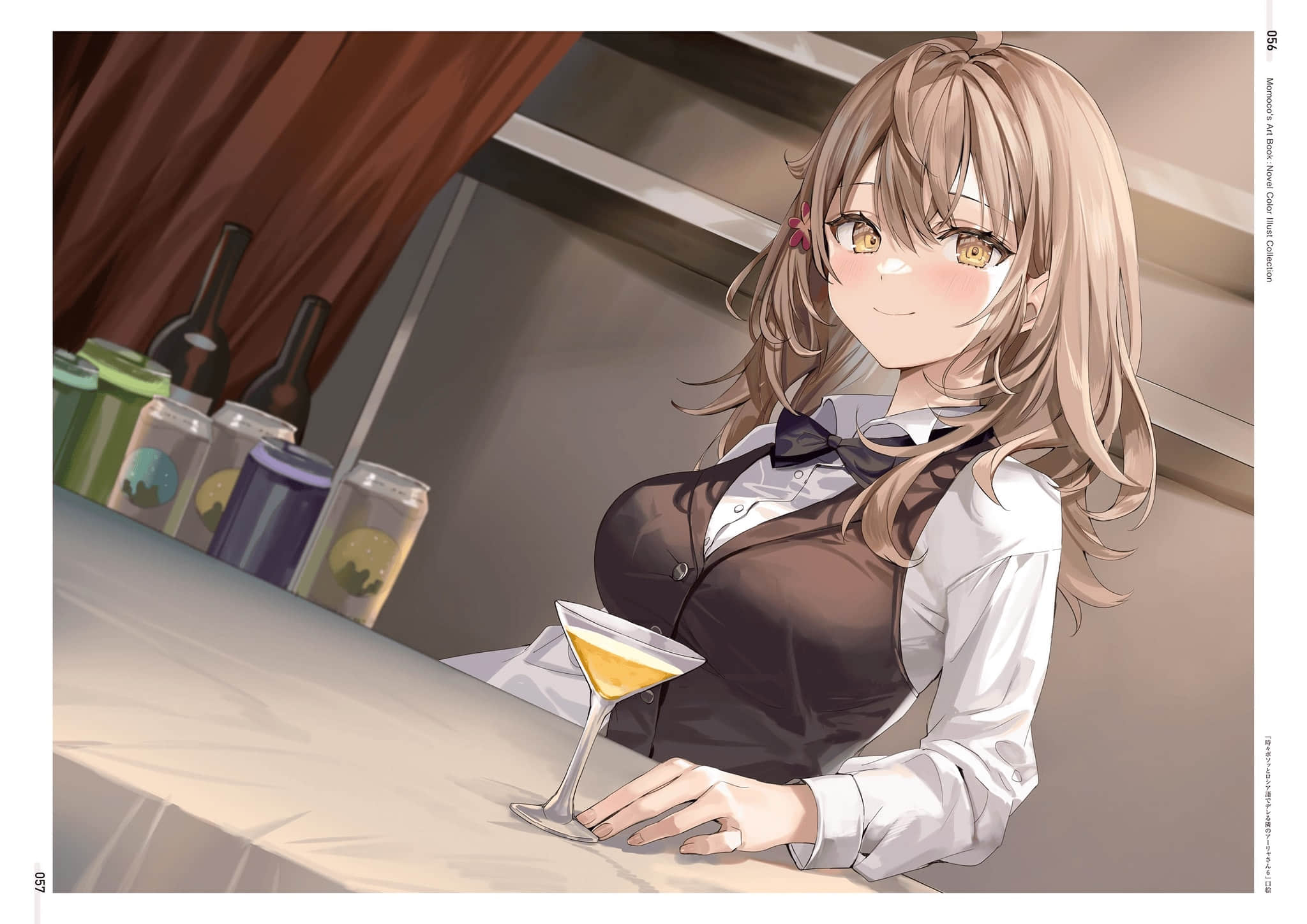 《不时轻声地以俄语遮羞的邻座艾莉同学》ももこ画集 原作小说彩S插画集锦插图（35）