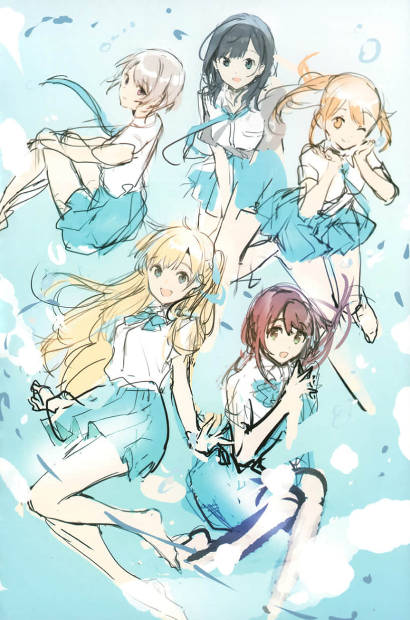 《弹珠汽水瓶里的千岁同学》8 全彩插画集３章 草稿集插图（2）