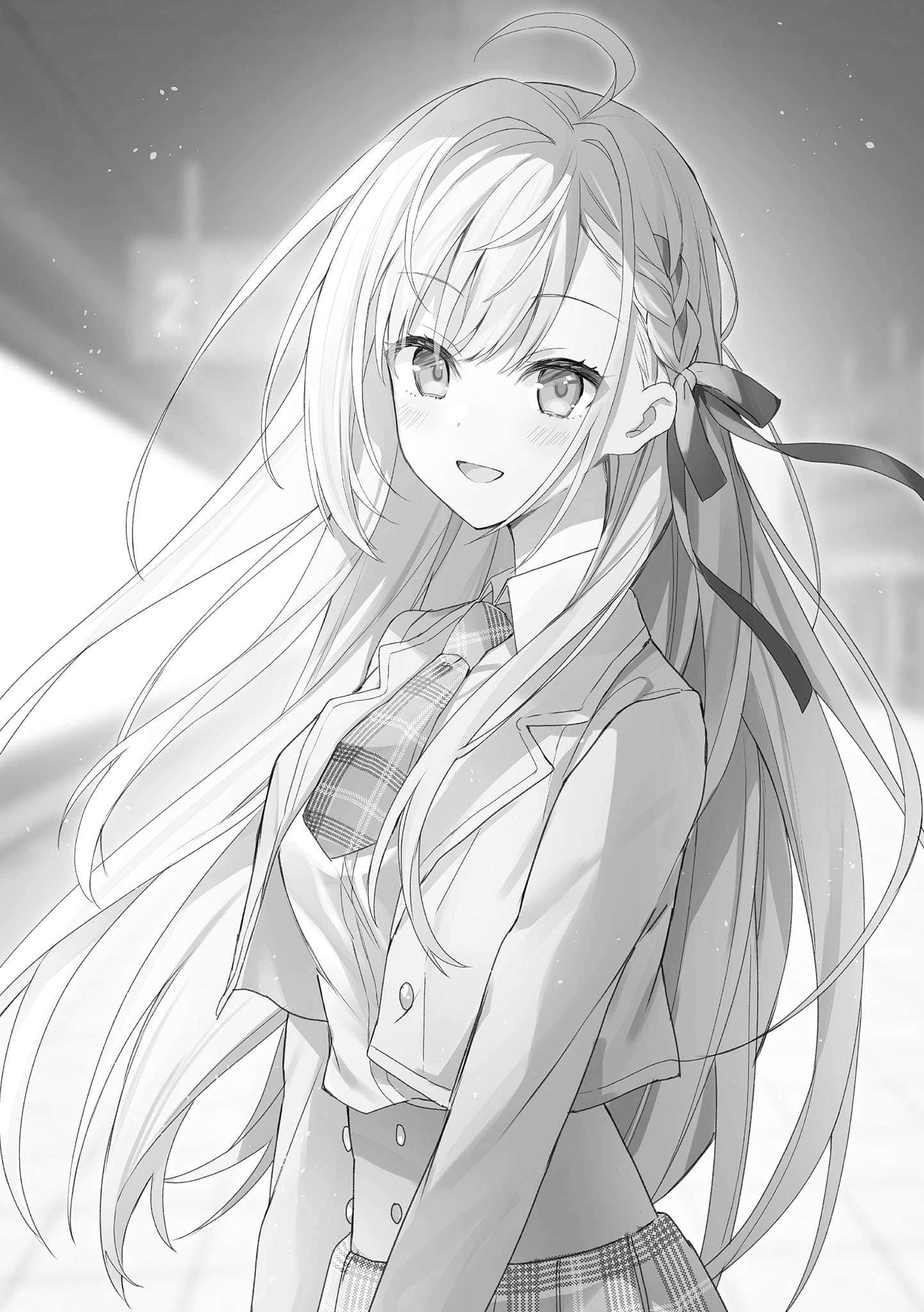 《我的青梅竹马似乎是第一女主角》1 第1章 开学典礼插图（1）