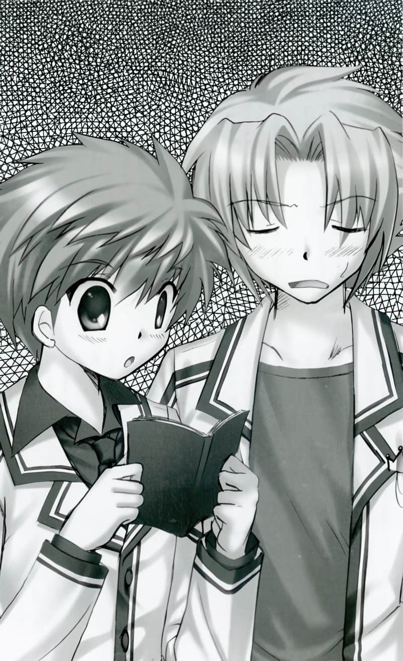 《Official Another Story Rewrite ～在樹葉飄搖輕語的小徑～》全一冊 短篇 Rewrite初回限定版特典小說 不合羣的蜜橘們插圖（1）