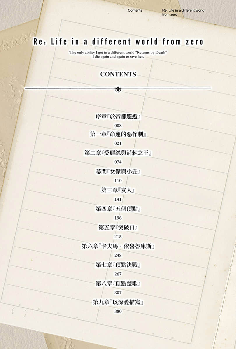 《Re:從零開始的異世界生活》32 插圖（6）