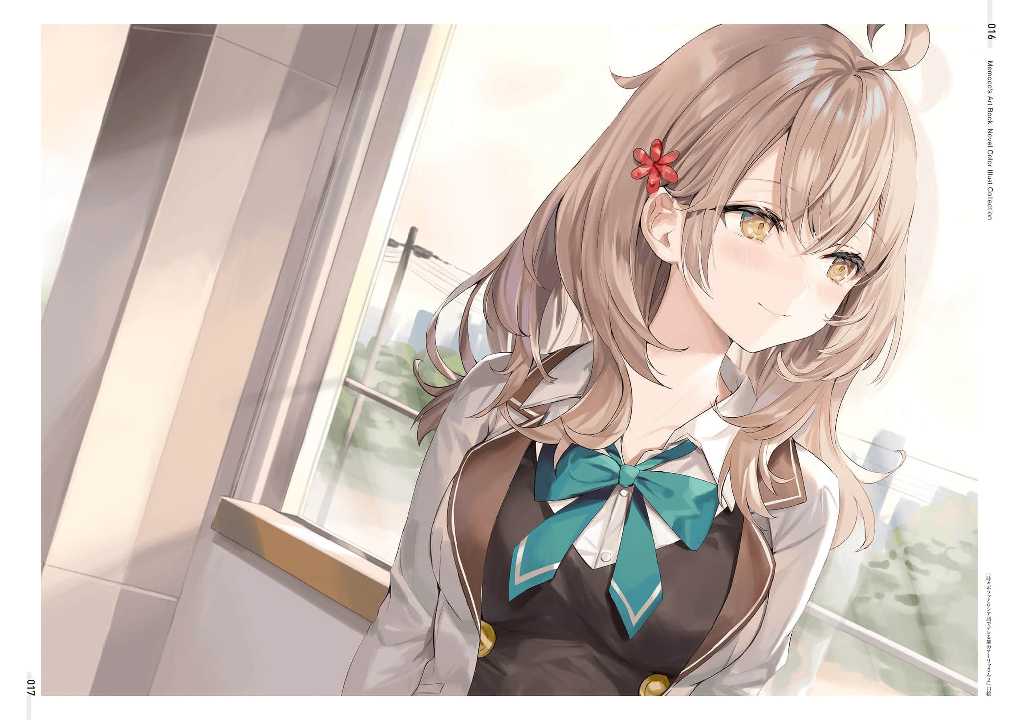 《不时轻声地以俄语遮羞的邻座艾莉同学》ももこ画集 原作小说彩S插画集锦插图（10）