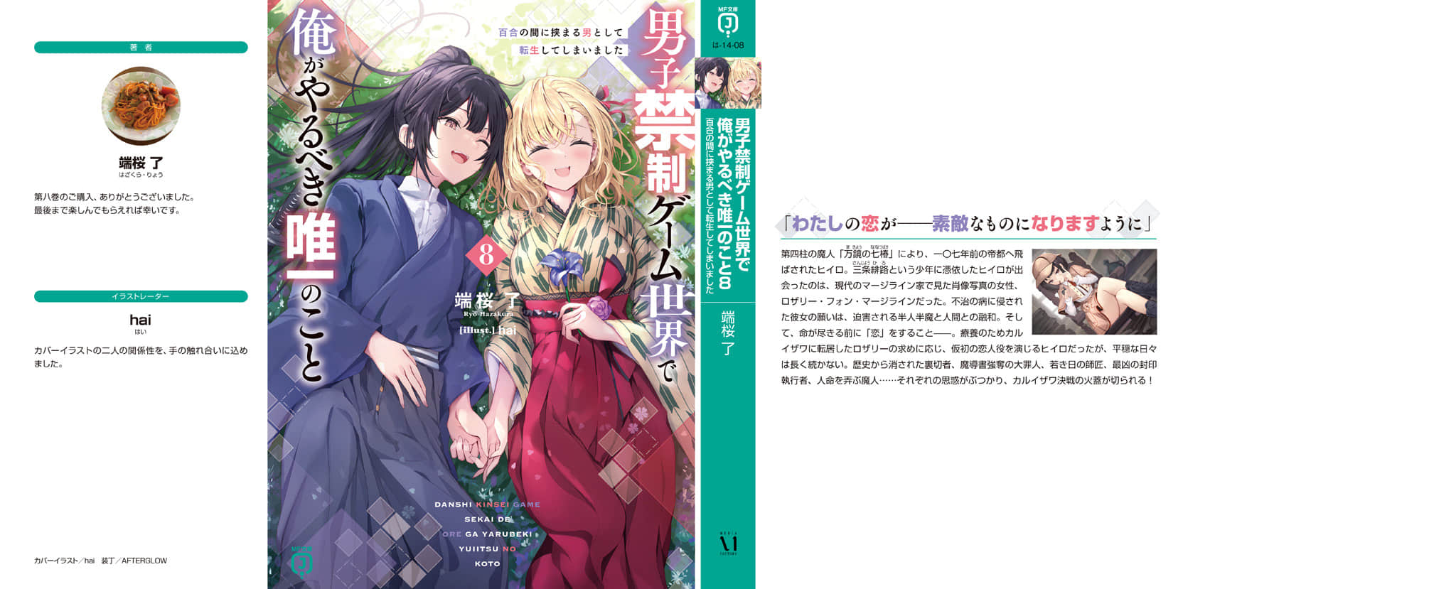 《在男性禁入的游戏世界里，我唯一该做的事情 我转生成了夹在百合之间的男人》8 后记插图（1）