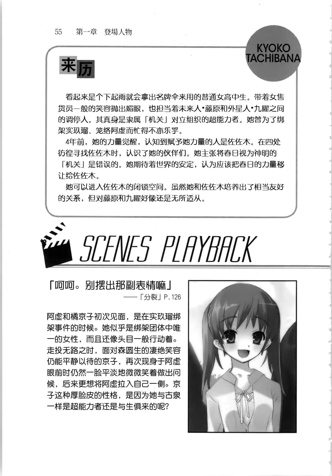 《凉宫春日系列》OFFICAL FANBOOK 凉宫春日的观测 第一章 登场人物插图（49）