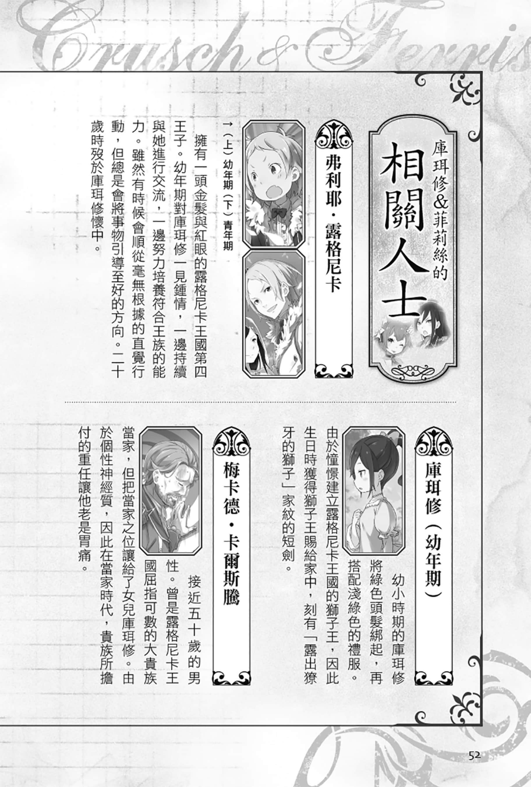 《Re:從零開始的異世界生活》Re:zeropedia 公式書 第１部 人物介紹 ②插圖（14）