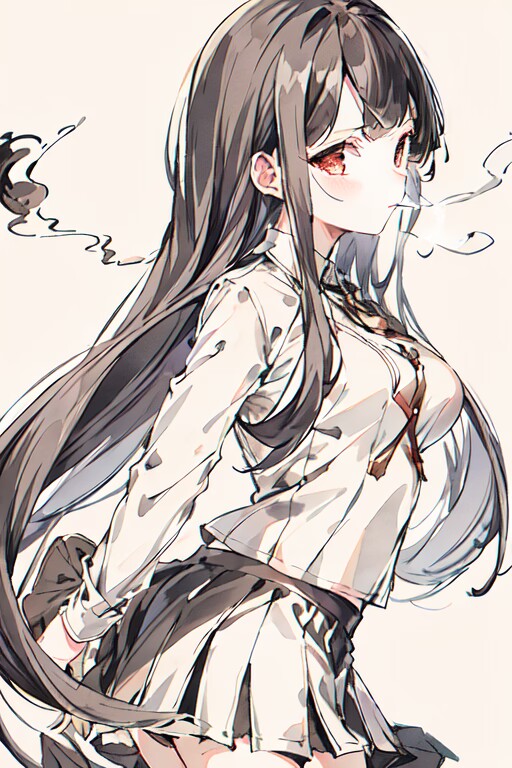 那个在三楼逃生楼梯吸烟的女生小说插图（3）