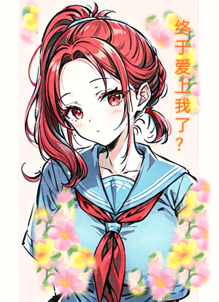 《橘色屋檐下的妹妹》上卷 西村 人設樣圖插圖（6）