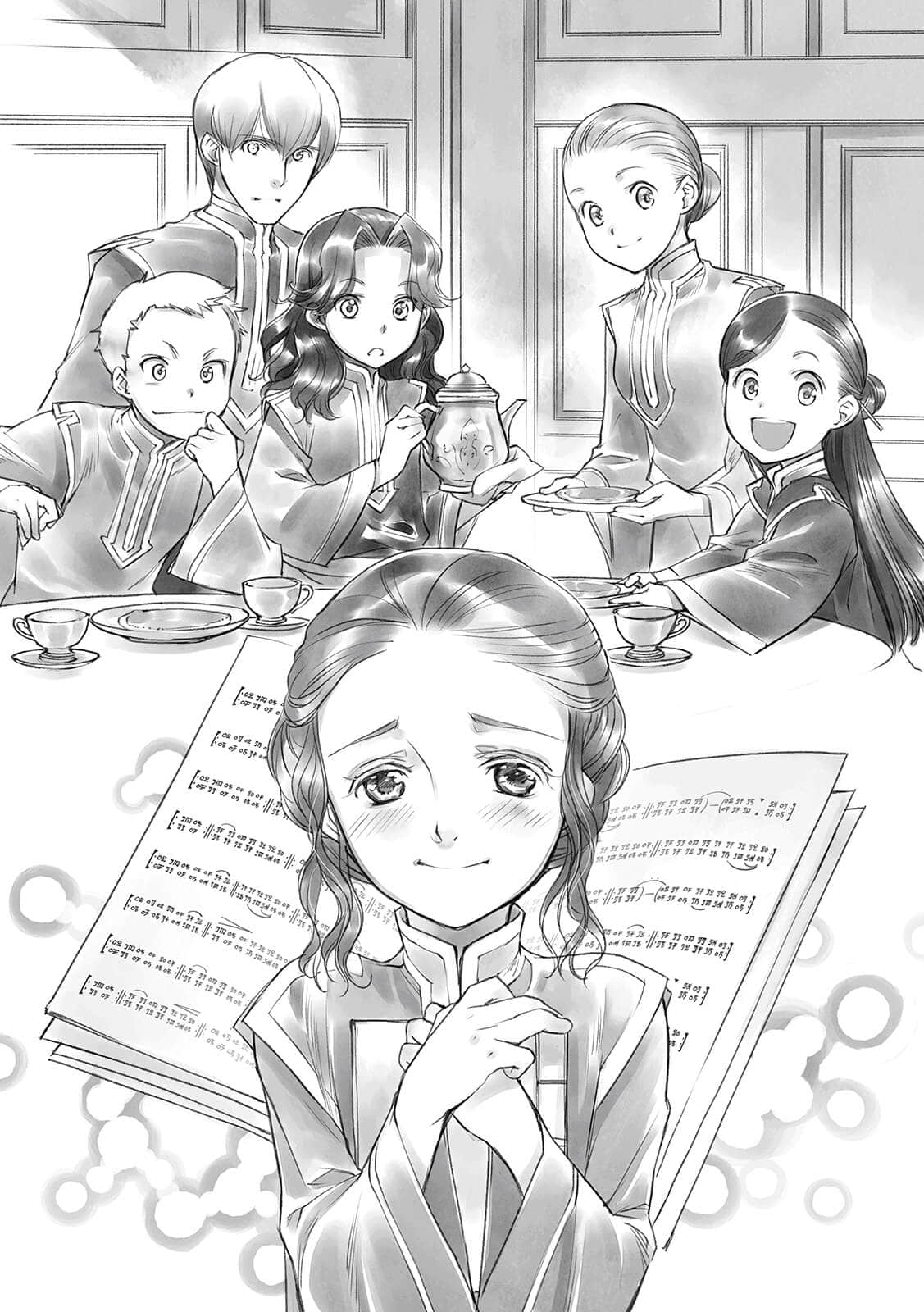 《小书痴的下克上 ～为了成为图书管理员不择手段～》2 神殿的见习巫女Ⅲ 罗吉娜的成年礼插图（1）