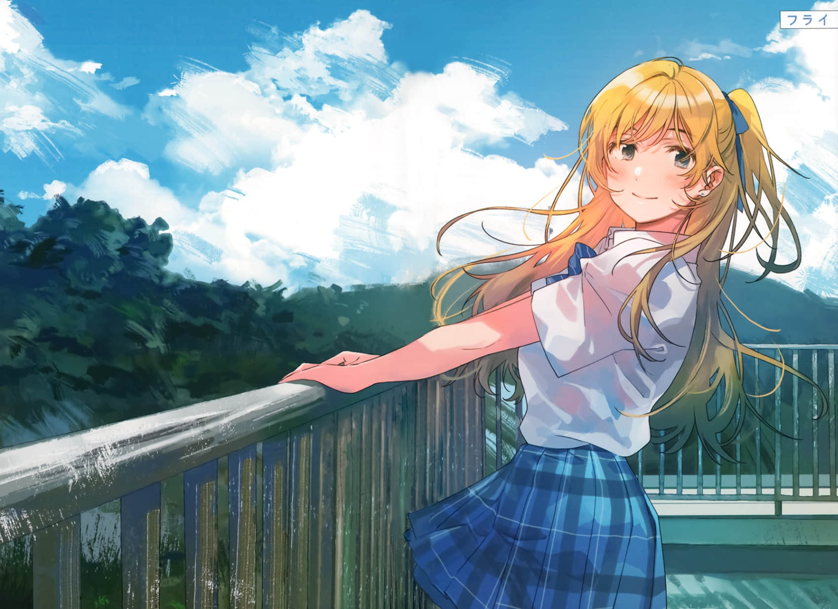《弹珠汽水瓶里的千岁同学》8 全彩插画集４章 邀稿插画插图（4）