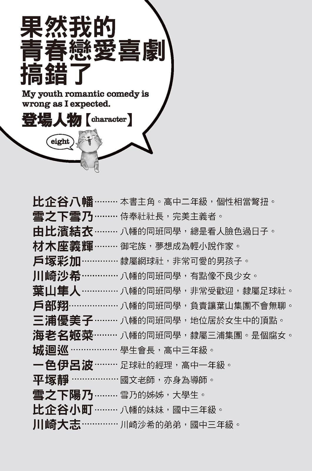 《果然我的青春戀愛喜劇搞錯了》8 插圖（7）