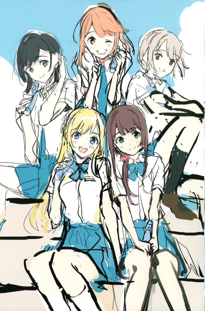 《弹珠汽水瓶里的千岁同学》8 全彩插画集３章 草稿集插图（3）