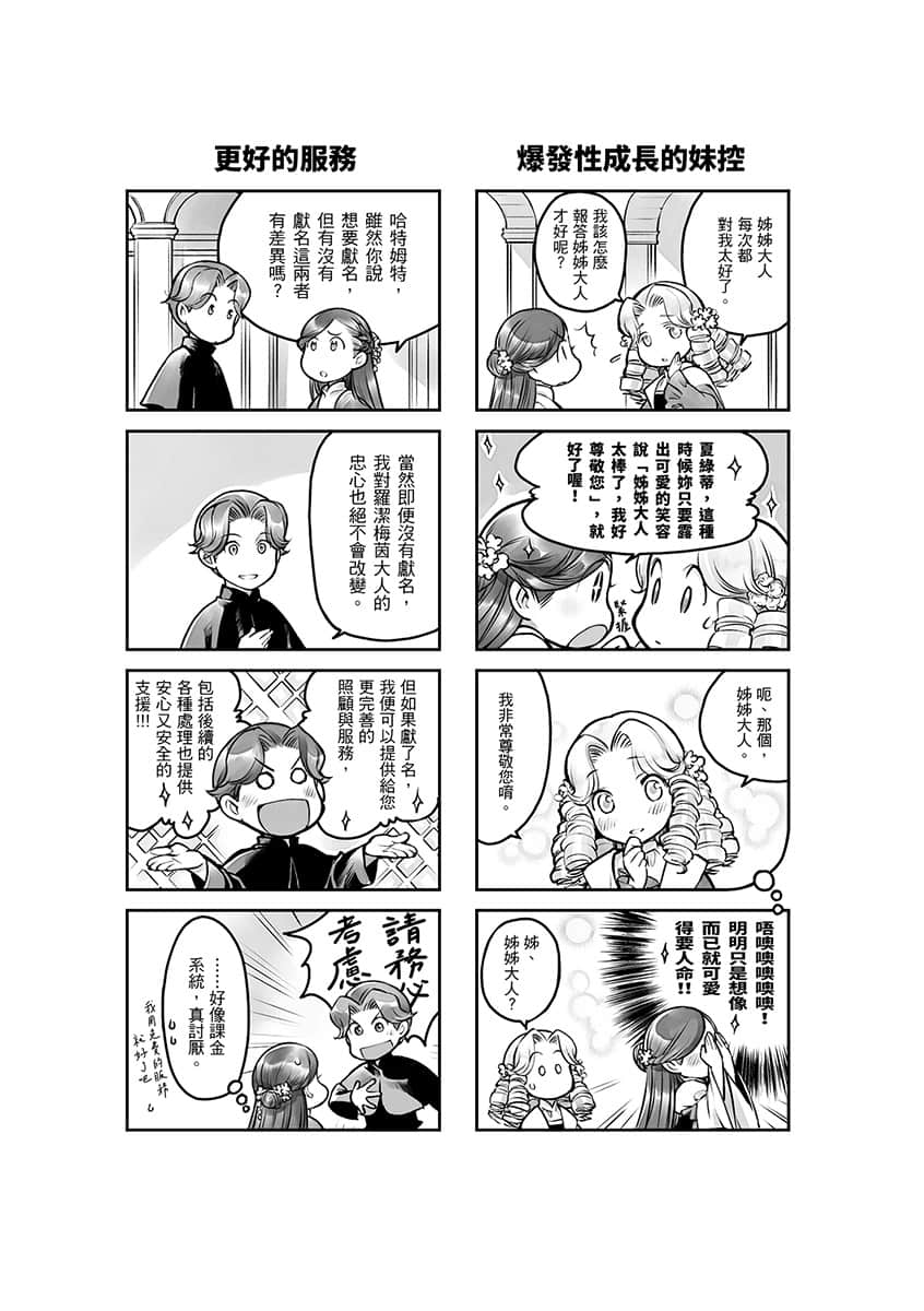 《小书痴的下克上 ～为了成为图书管理员不择手段～》5 女神的化身Ⅵ 卷末漫画──轻松悠闲的家族日常插图（2）