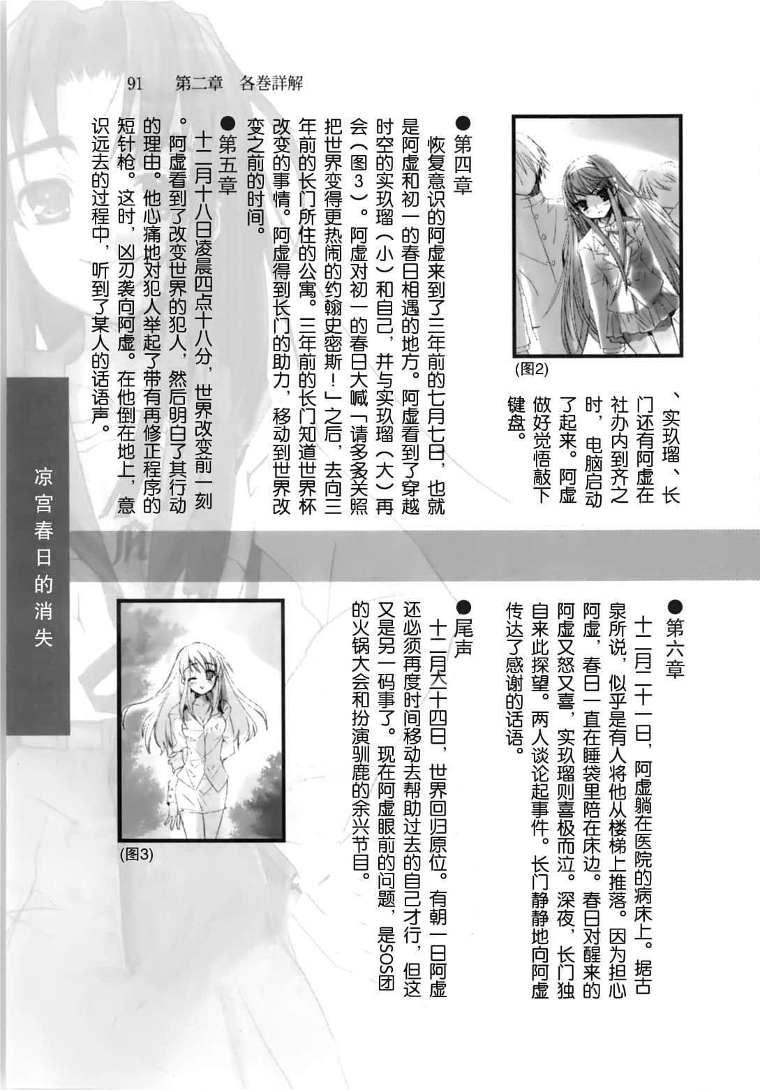 《涼宮春日系列》OFFICAL FANBOOK 涼宮春日的觀測 第二章 各卷詳解插圖（17）
