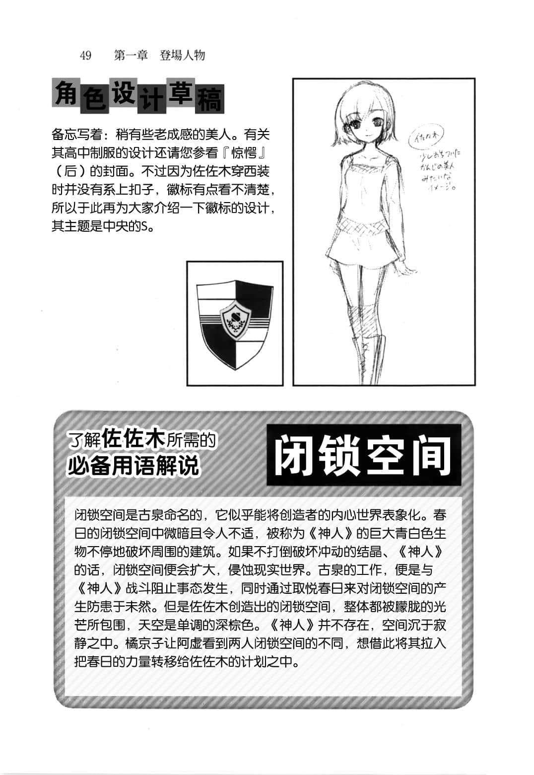 《凉宫春日系列》OFFICAL FANBOOK 凉宫春日的观测 第一章 登场人物插图（43）