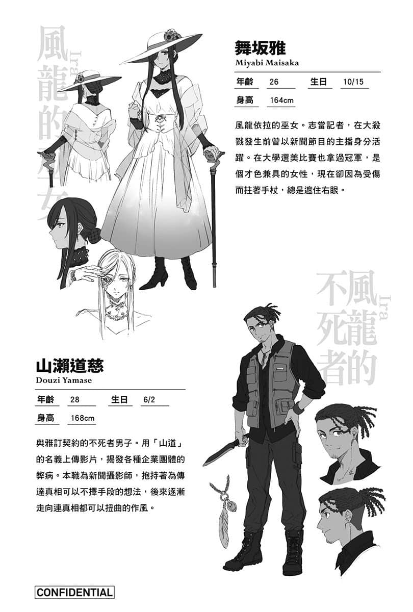 《虛位王權》3 All Hell Breaks Loose 人物檔案和設定插圖（1）