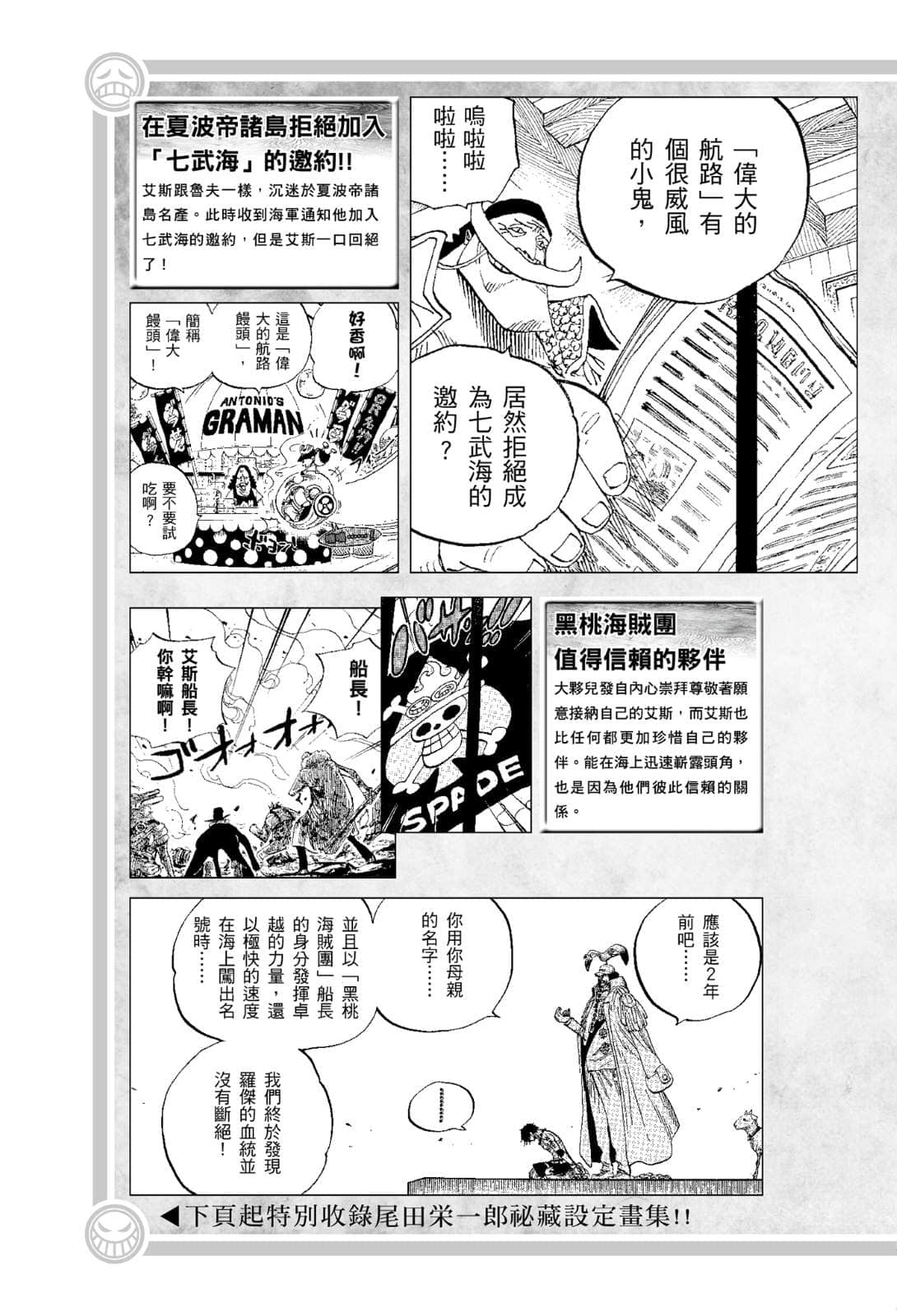 《ONE PIECE 航海王小说 A》1 黑桃海贼团成立篇／作者 ひなたしょう 特别附录插图（3）