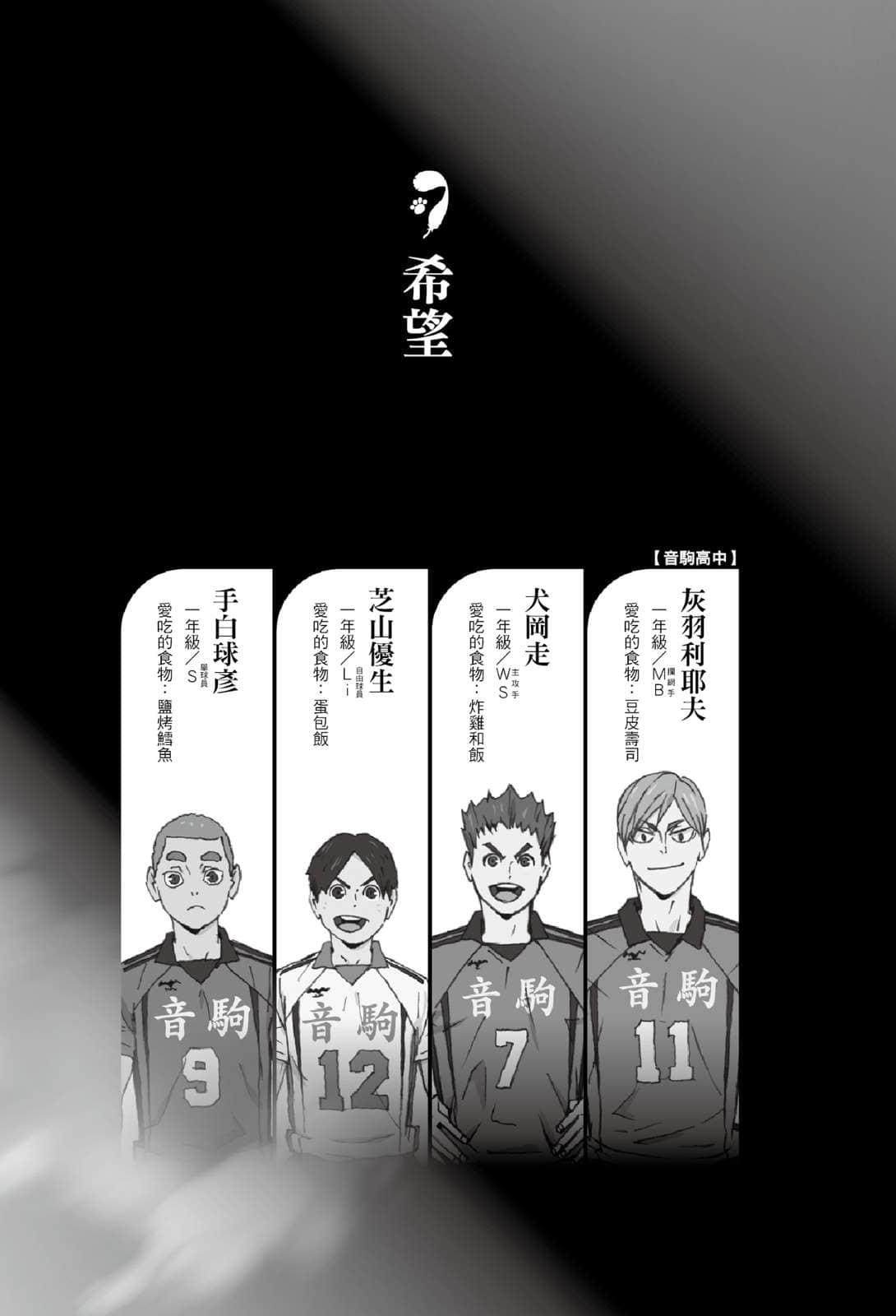 《劇場版 排球少年!! 垃圾場的決戰》全一冊 希望插圖（1）