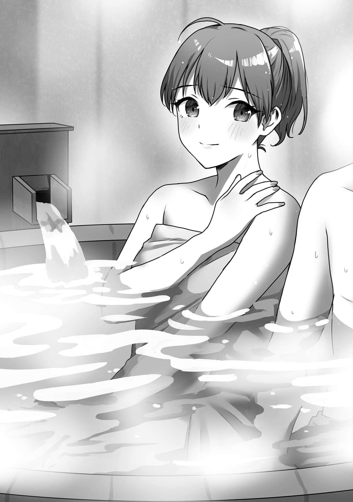 《与营业科的美女同事之间，仅仅是一起吃饭的日常》1 与营业科MN同事之间，仅仅是前往温泉旅行的日常插图（1）
