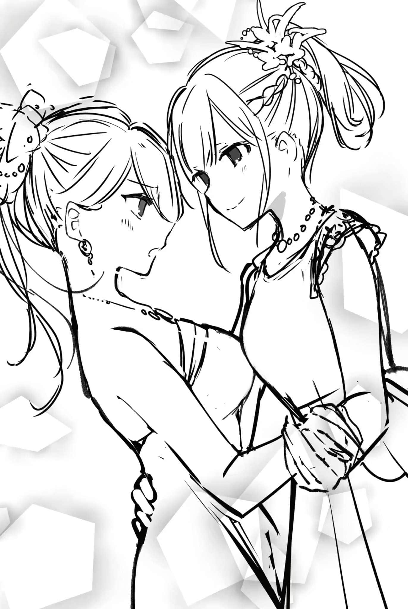 《我的推是坏人大小姐。》4 插画草稿集插图（3）