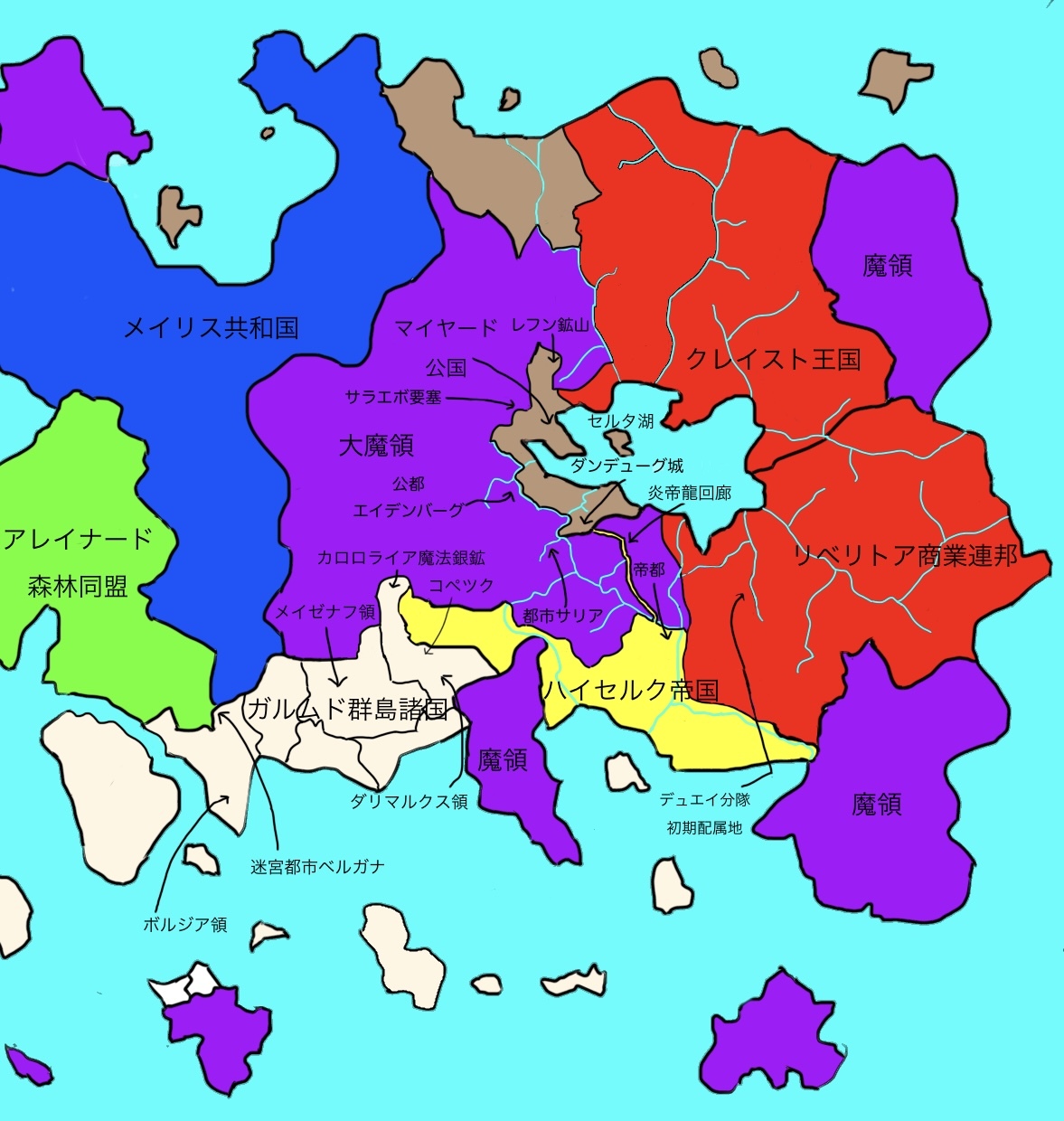 《浑浊双眼所求为何》2 汉塞尔克帝国地图形势2插图(1)