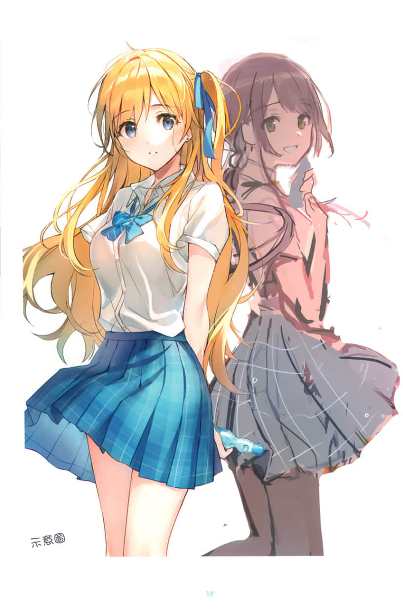 《弹珠汽水瓶里的千岁同学》8 全彩插画集３章 草稿集插图（5）
