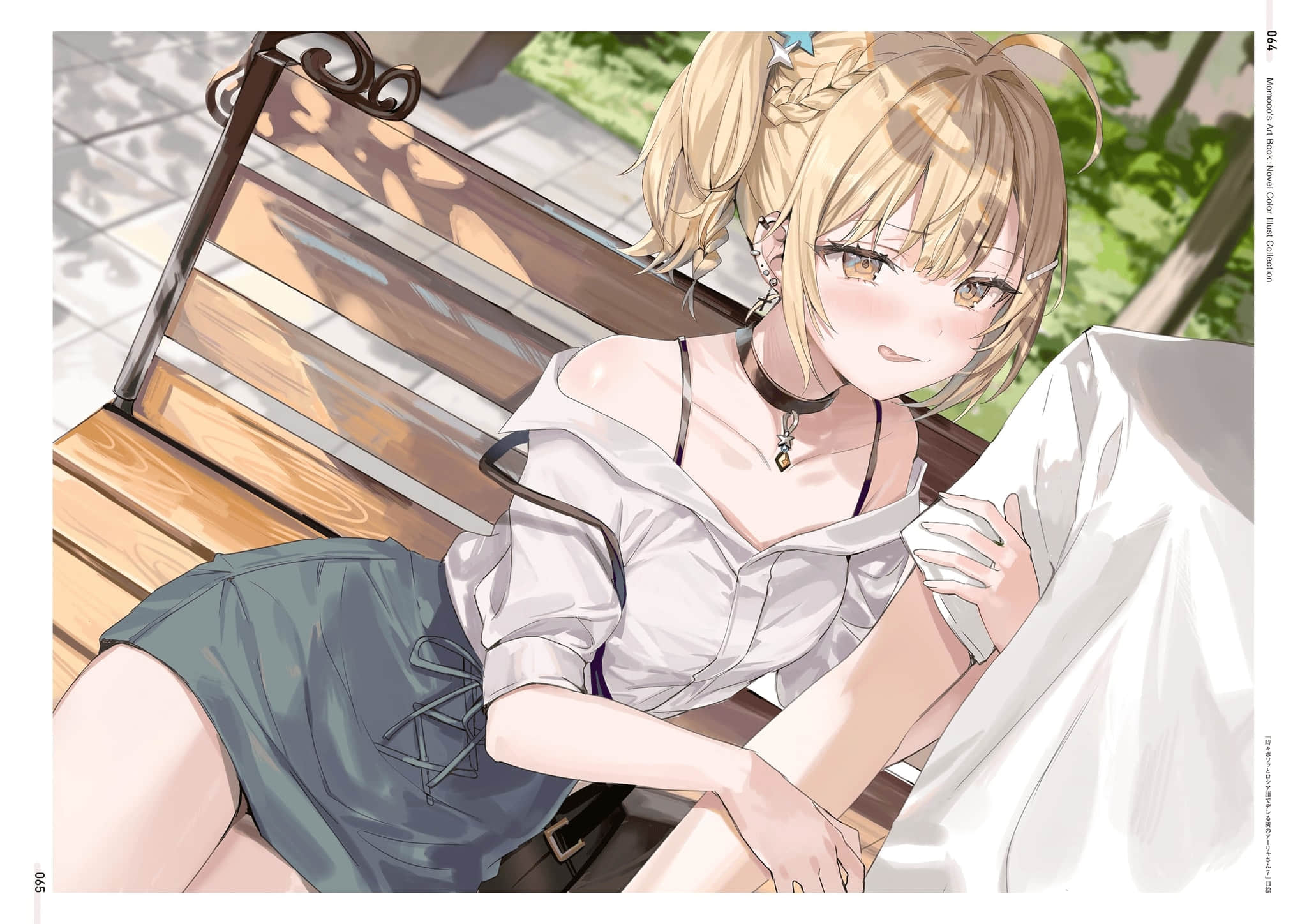 《不时轻声地以俄语遮羞的邻座艾莉同学》ももこ画集 原作小说彩S插画集锦插图（40）