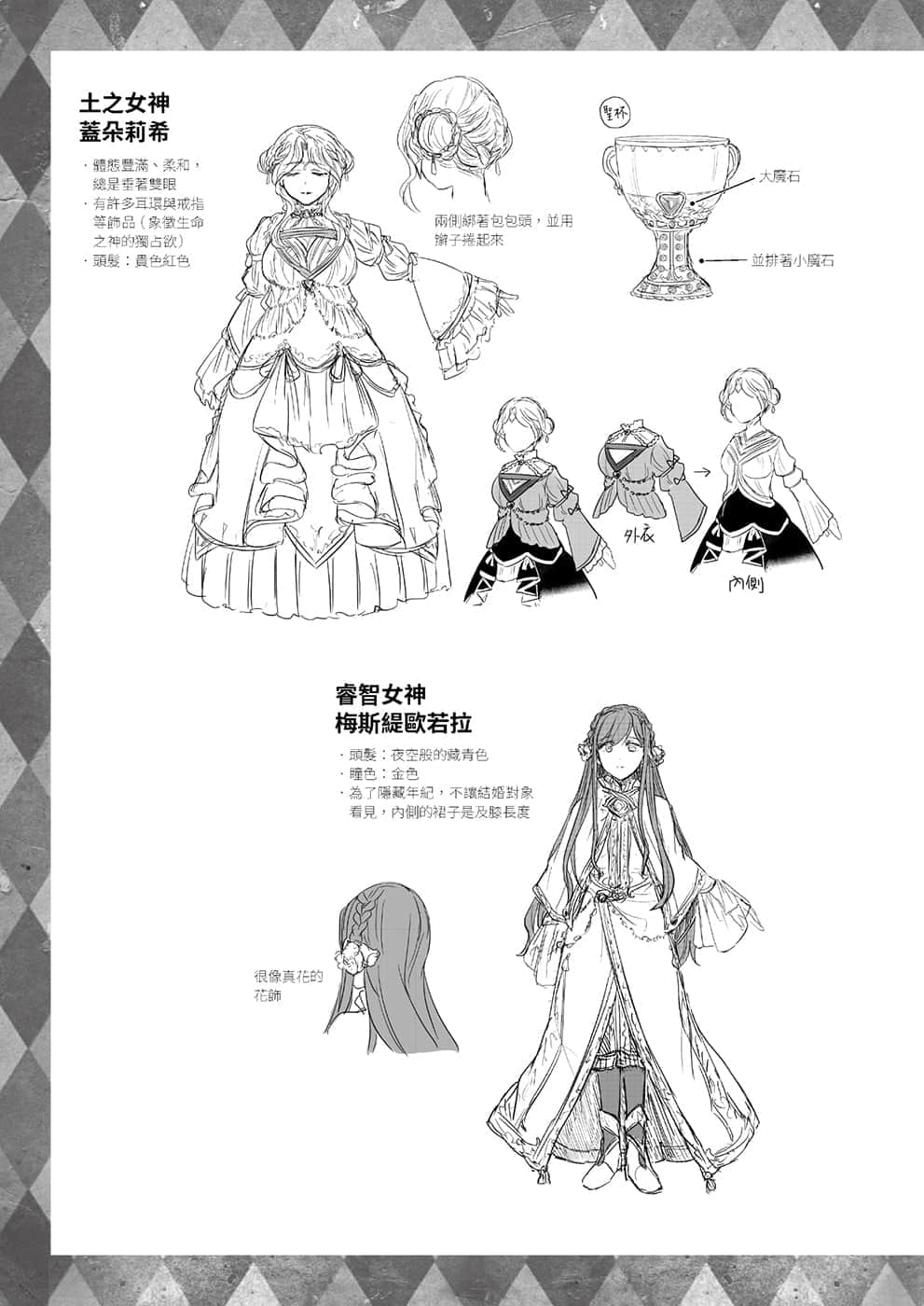 《小书痴的下克上FANBOOK》4 铃华 神祇设定资料集插图（4）