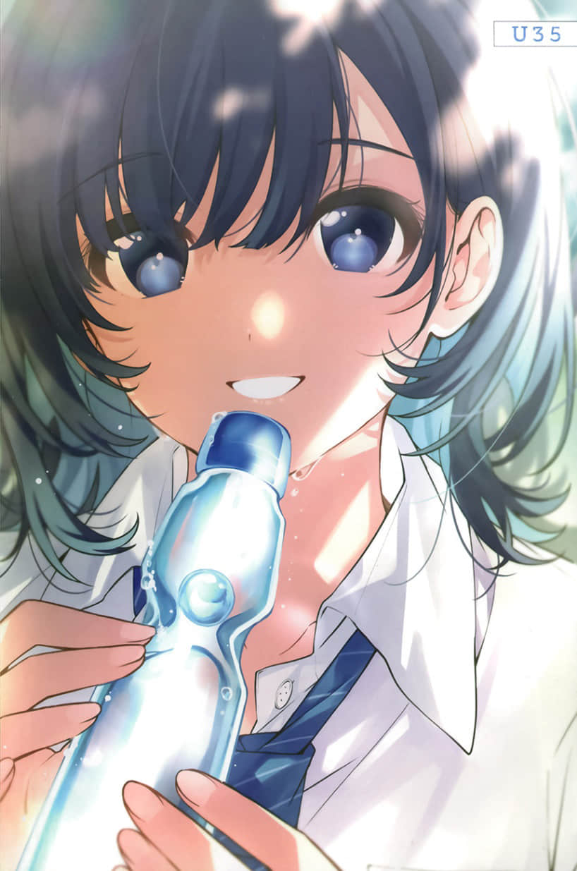 《弹珠汽水瓶里的千岁同学》8 全彩插画集４章 邀稿插画插图（2）