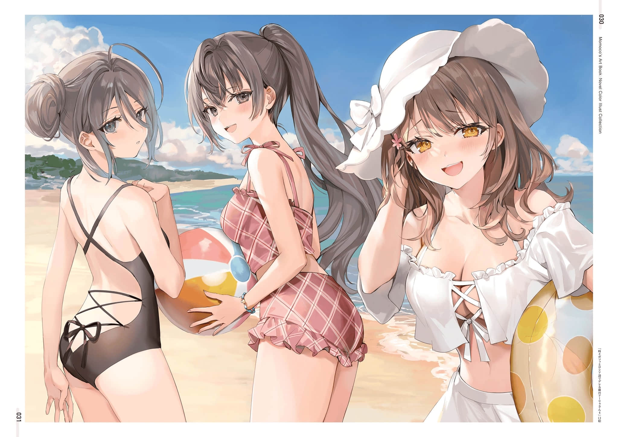 《不时轻声地以俄语遮羞的邻座艾莉同学》ももこ画集 原作小说彩S插画集锦插图（19）