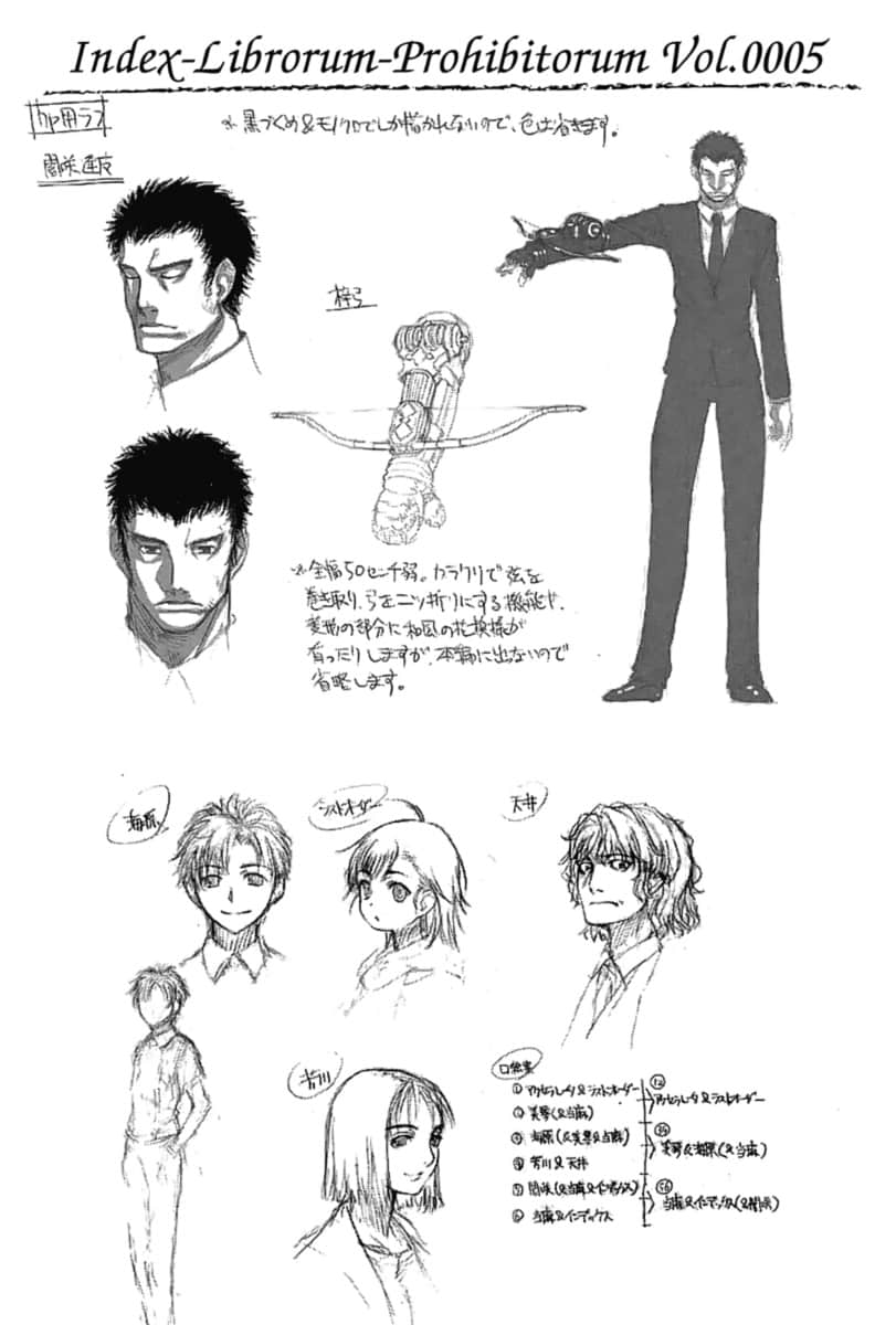 《魔法禁书目录》8 插画设定插图（16）