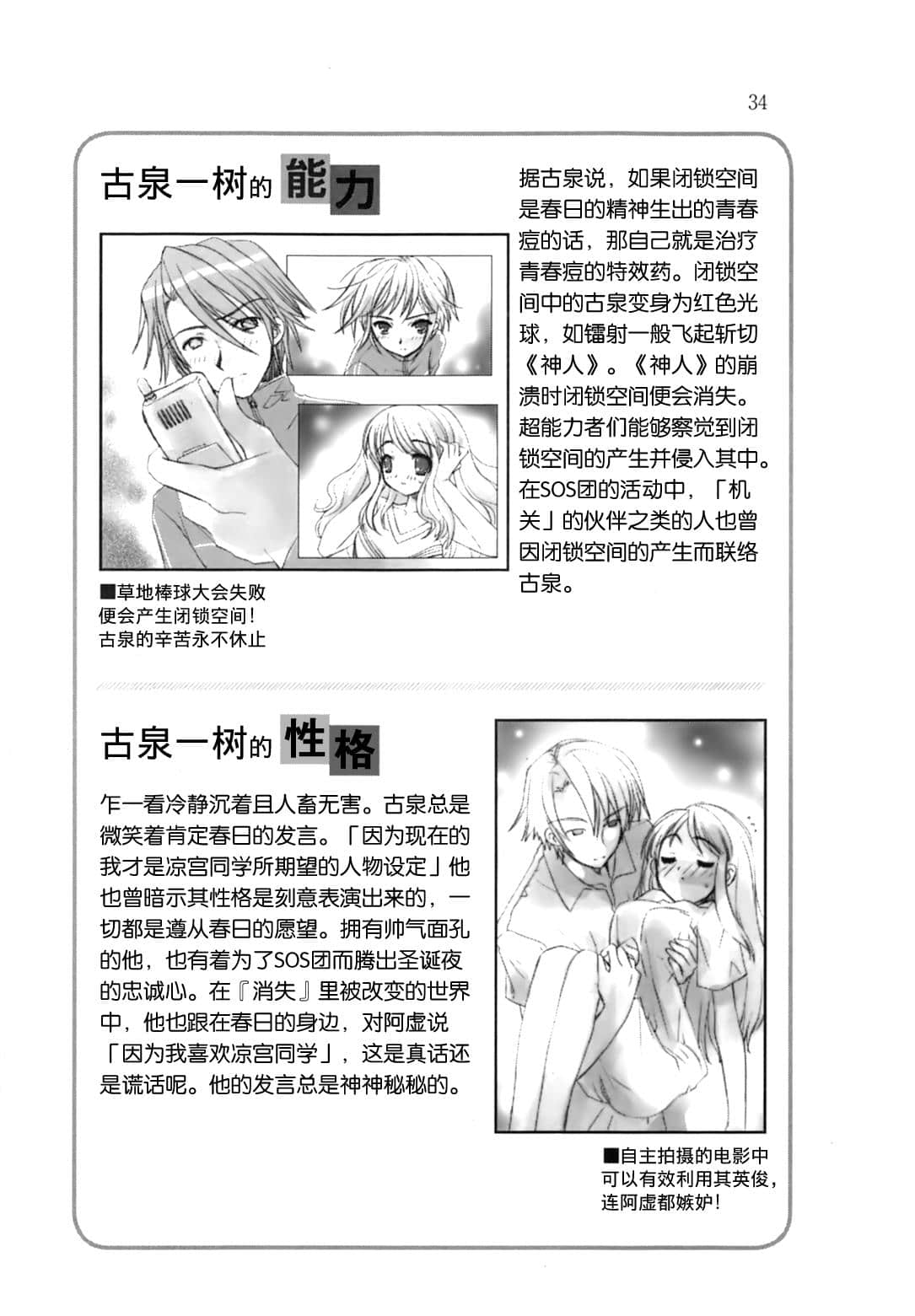 《凉宫春日系列》OFFICAL FANBOOK 凉宫春日的观测 第一章 登场人物插图（28）