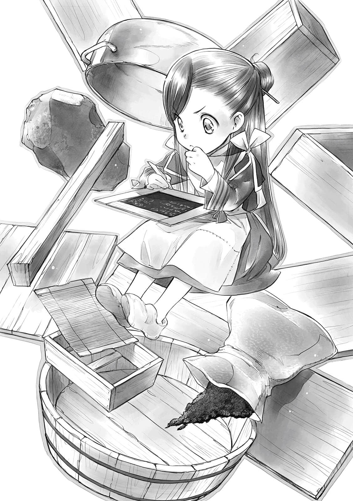 《小书痴的下克上 ～为了成为图书管理员不择手段～》1 士兵的女儿Ⅱ 动手做和纸张插图（1）