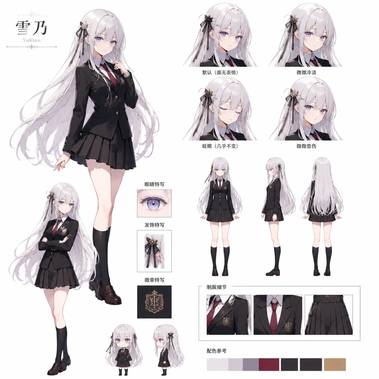 《镜本无心》1 人设图插图（1）