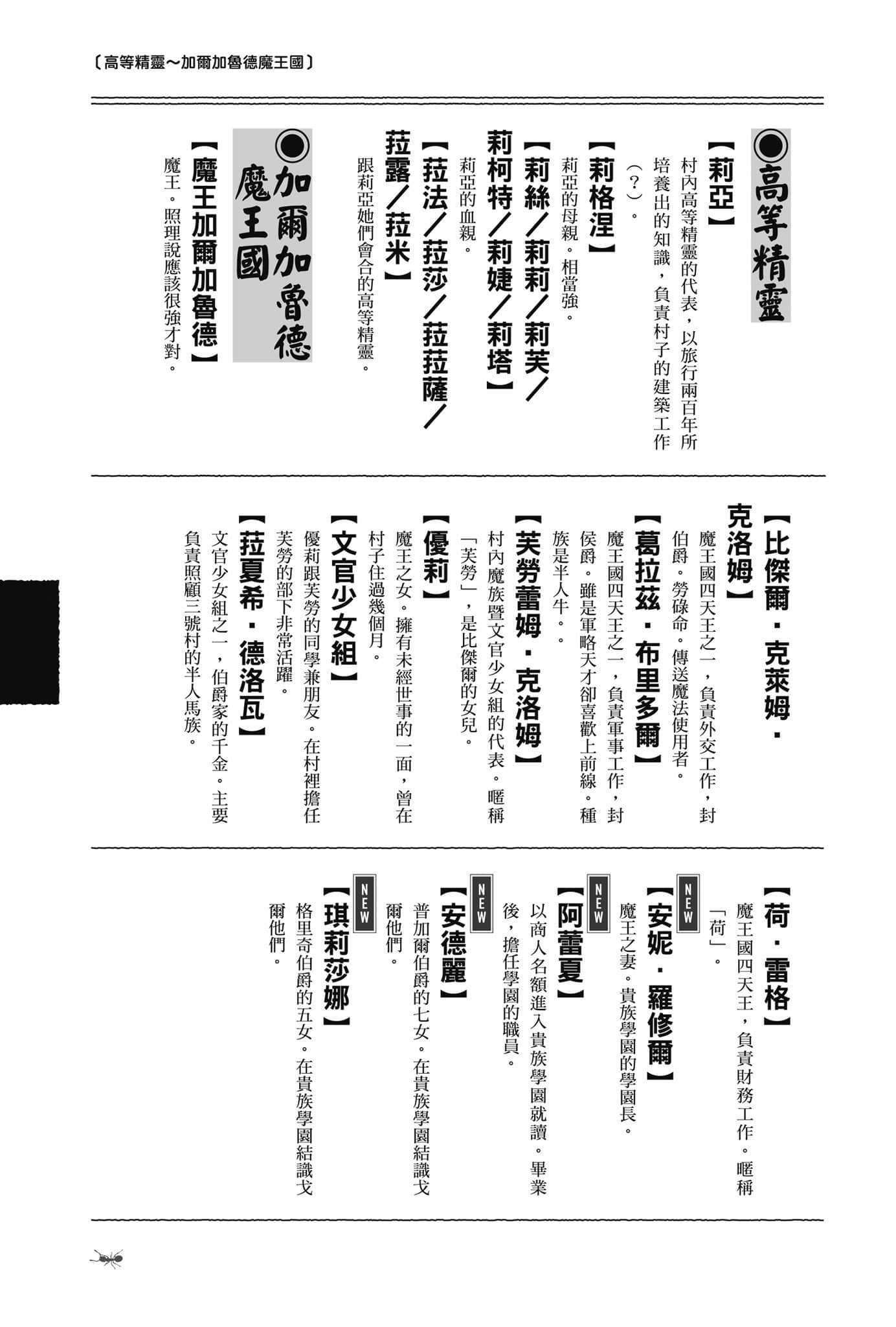 《异世界悠闲农家》11 登场人物辞典插图（3）
