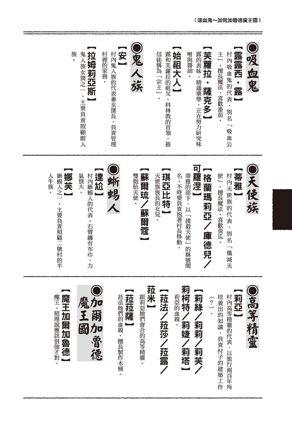 《异世界悠闲农家》8 登场人物辞典插图（2）