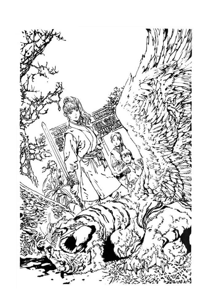 《十二國記》4 風之萬里·黎明之空〈上〉 第五章插圖（1）