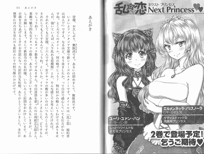 亂☆戀 我有16個未婚妻！？小說插圖（14）