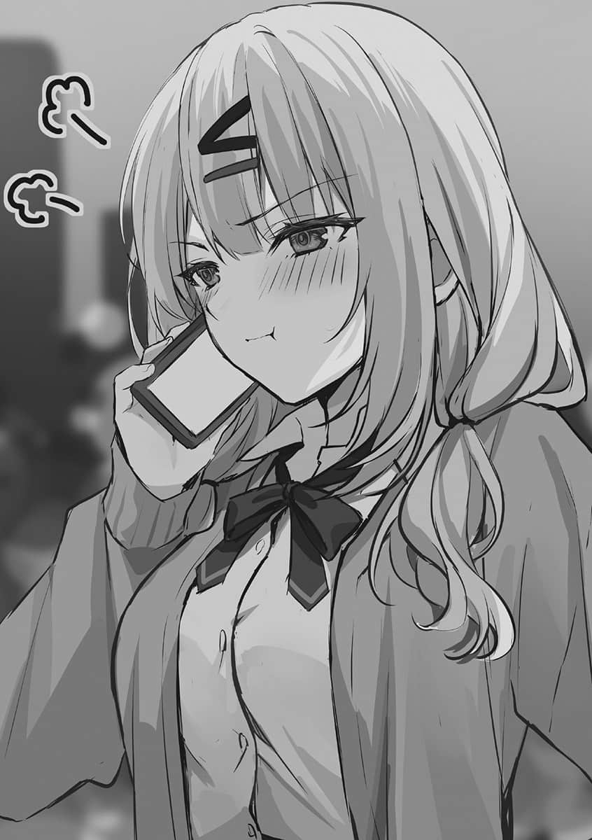 被坐在後面的辣妹喜歡上，我快要沒轍了。小說插圖（11）