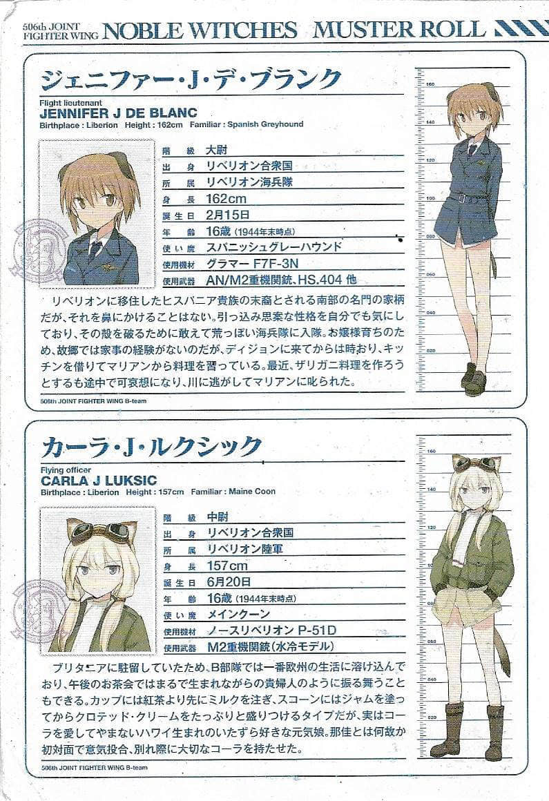 《高贵魔女 第506统合战斗飞行团》4 暗云！ 人物介绍插图（4）