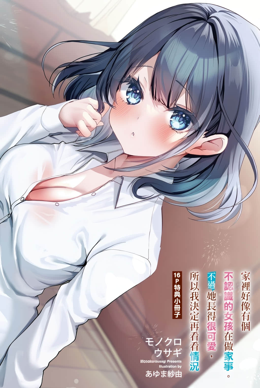 《家里好像有个不认识的女孩在做家事。不过她长得很可爱，所以我决定再看看情况》1 特典 她成为妖精之前插图（1）