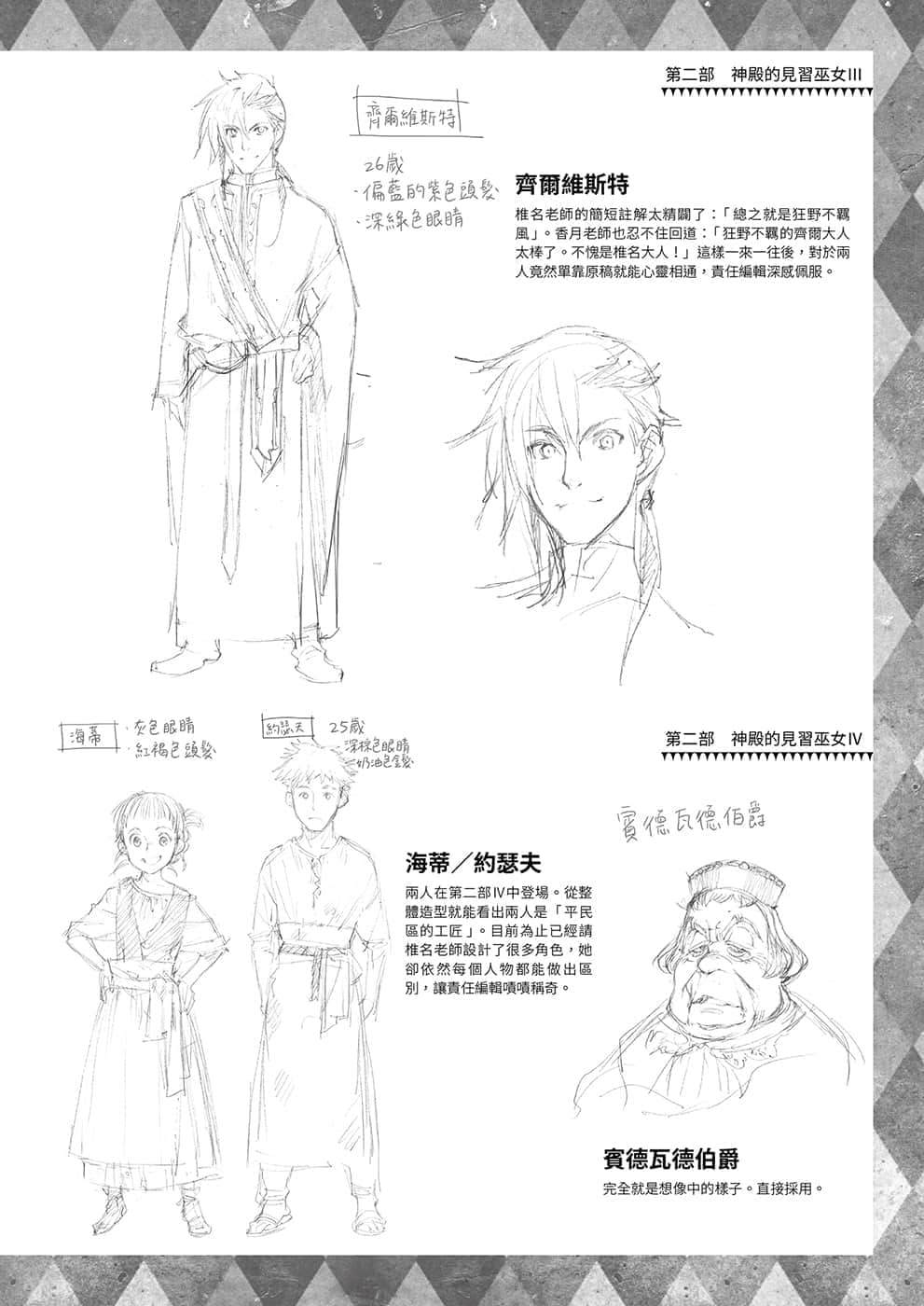 《小書癡的下克上FANBOOK》1 角S設定資料集插圖（9）