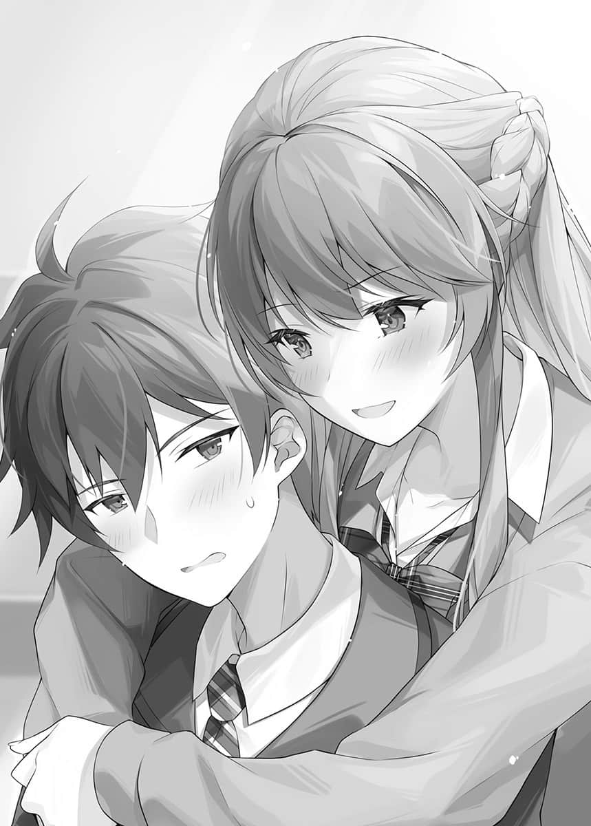 《辣妹因为惩罚游戏才向我这个边缘人告白，但显然是真心爱上我了》4 第一章 最后一周，开始插图（1）